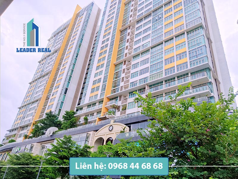 Một góc tòa nhà cho thuê văn phòng The Vista building quận 2