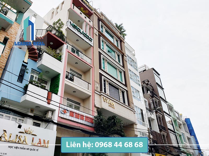 View cạnh của tòa nhà cho thuê văn phòng Vi An building quận 10