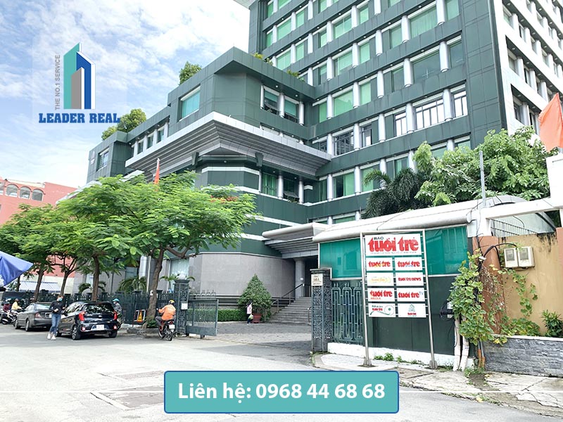 Mặt tiền tòa nhà cho thuê văn phòng Tuổi Trẻ tower quận Phú Nhuận