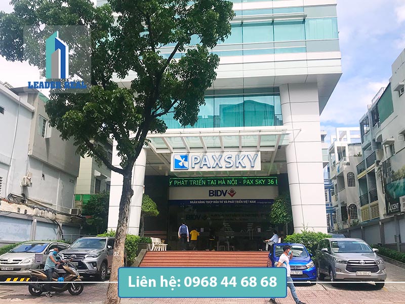 Lối vào văn phòng cho thuê Paxsky 123 tower quận 3