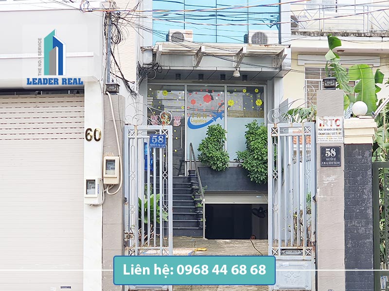 Lối vào tòa nhà cho thuê văn phòng 58NX building quận Bình Thạnh