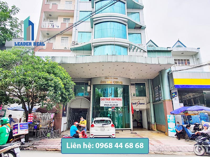 Mặt tiền tòa nhà cho thuê văn phòng Ánh Hào Quang building quận Bình Thạnh