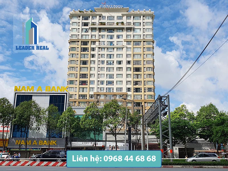 Tổng quan tòa nhà cho thuê văn phòng Cantavil Hoàn Cầu quận Bình Thạnh