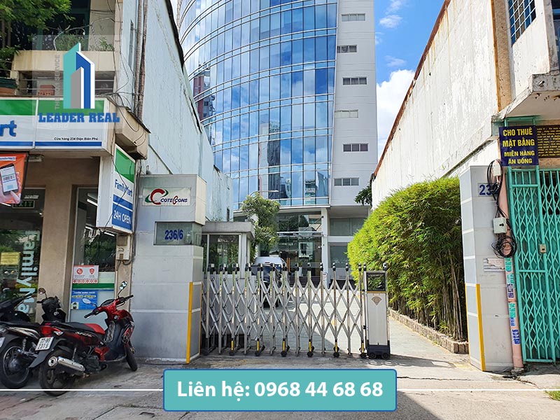 Mặt tiền tòa nhà cho thuê văn phòng Coteccons building quận Bình Thạnh