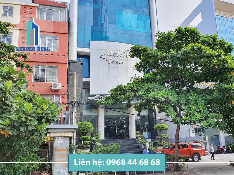 Mặt tiền tòa nhà cho thuê văn phòng Melody tower quận Bình Thạnh