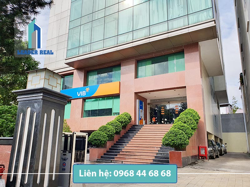 Lối vào tòa nhà cho thuê văn phòng Mỹ Thịnh building quận Bình Thạnh