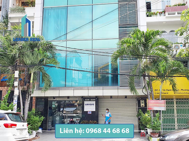 Mặt tiền văn phòng cho thuê Nichiden building quận Bình Thạnh