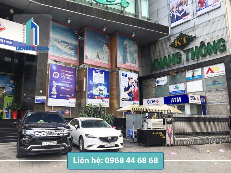 Lối vào văn phòng cho thuê Khang Thông building quận 1