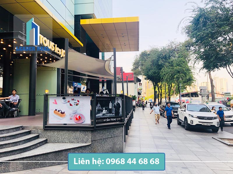 Lối vào văn phòng cho thuê CJ tower quận 1