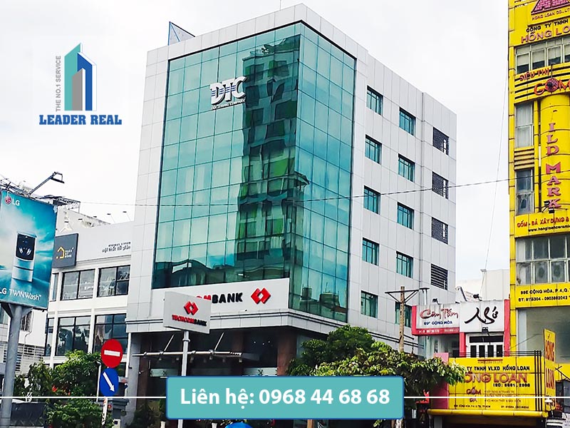 Toàn cảnh tòa nhà cho thuê văn phòng DCT building quận Tân Bình
