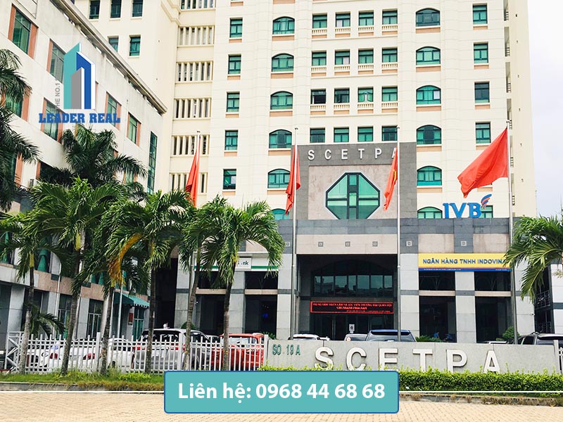 Mặt tiền văn phòng cho thuê Scetpa building quận Tân Bình