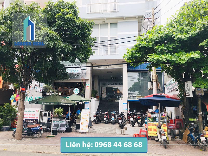 Lối vào văn phòng cho thuê Thăng Long building quận Tân Bình