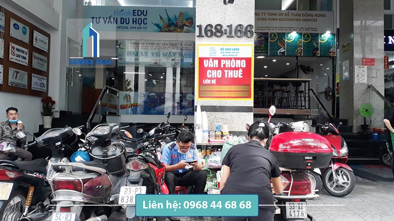 Mặt tiền văn phòng cho thuê 168NCT building quận 1