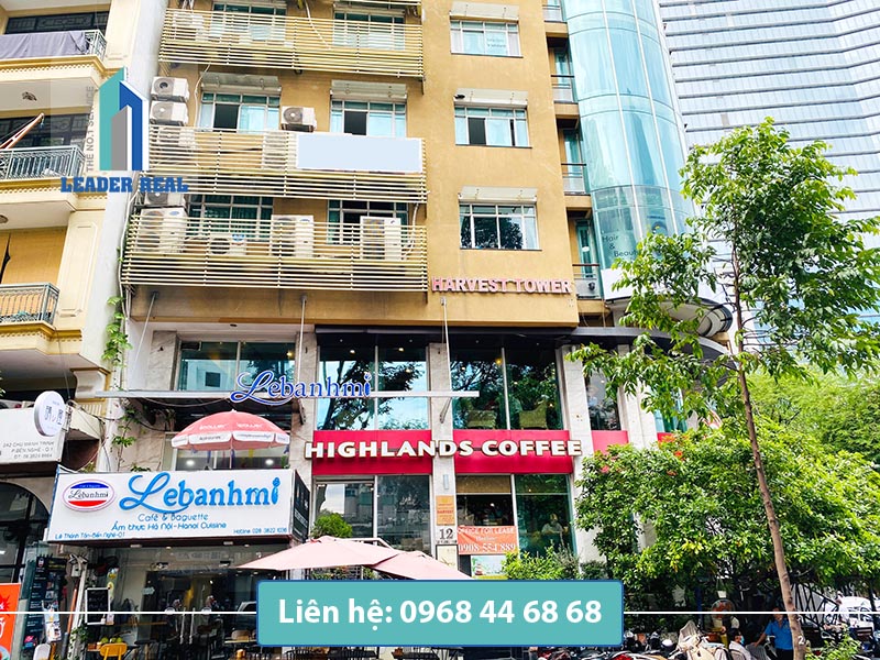 Mặt tiền văn phòng cho thuê Harvest Center building quận 1