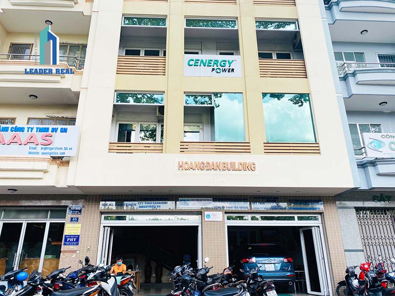 Mặt tiền văn phòng cho thuê Hoàng Đan building quận 1