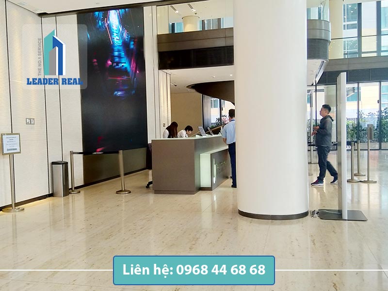 Khu lễ tân tại văn phòng cho thuê Deutsches Huas tower quận 1