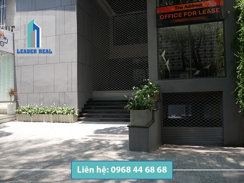 Lối vào hầm giữ xe văn phòng cho thuê The Address building quận 1