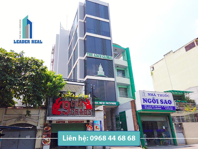 View cạnh của văn phòng cho thuê Adam Real building quận 1