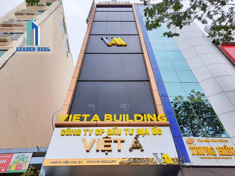 Tòa nhà Việt Á Building đường Hoàng Diệu cho thuê văn phòng tại Quận 4