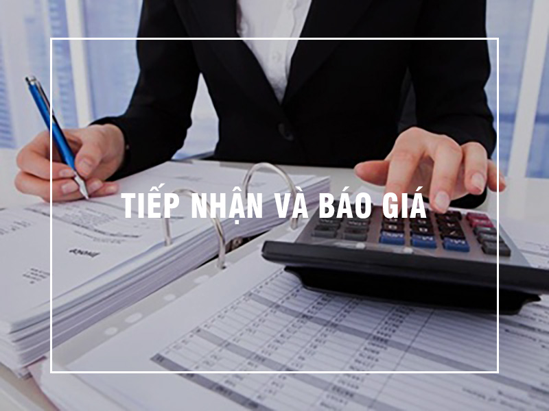 Quy trình thuê văn phòng Tiếp nhận & báo giá