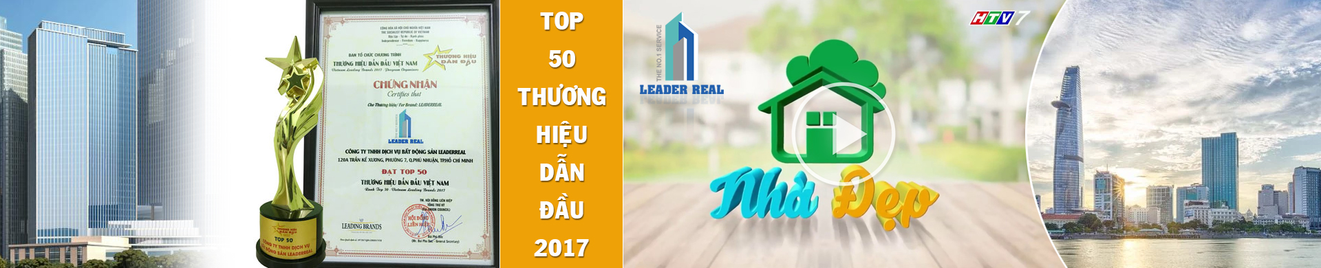 Leaderreal - Top 50 thương hiệu dẫn đầu 2017